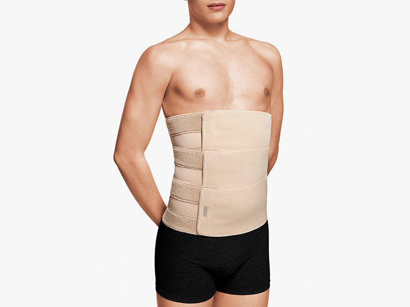 Pas brzuszny z regulacją (3-częściowy) (kolor beżowy) WYSOKOŚĆ 32 CM