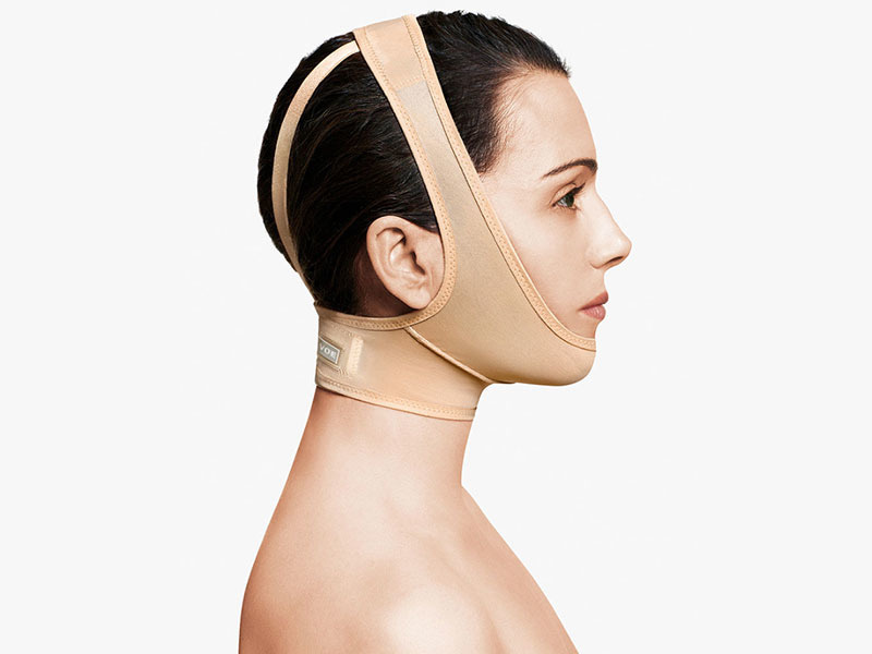 Opaska uciskowa na brodę i szyję (kolor beżowy)