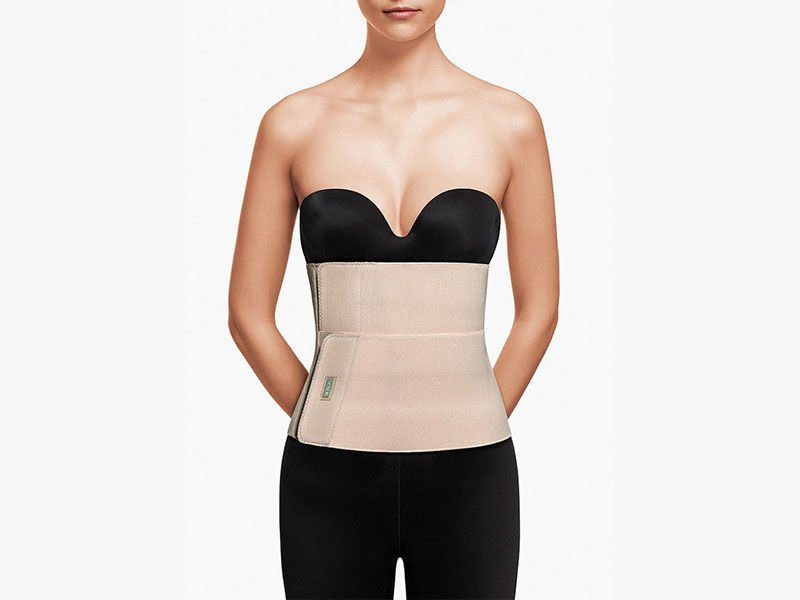 Pas brzuszny z regulacją (2‑częściowy) (kolor beżowy) WYSOKOŚĆ 24 CM