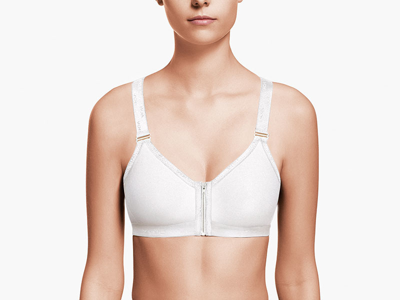 Biustonosz model SPORT z suwakiem z przodu