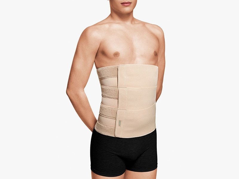 Pas brzuszny z regulacją (3-częściowy) (kolor beżowy) WYSOKOŚĆ 32 CM