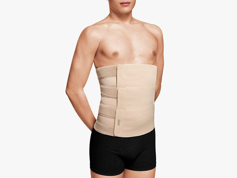 Pas brzuszny z regulacją (3-częściowy) (kolor beżowy) WYSOKOŚĆ 32 CM