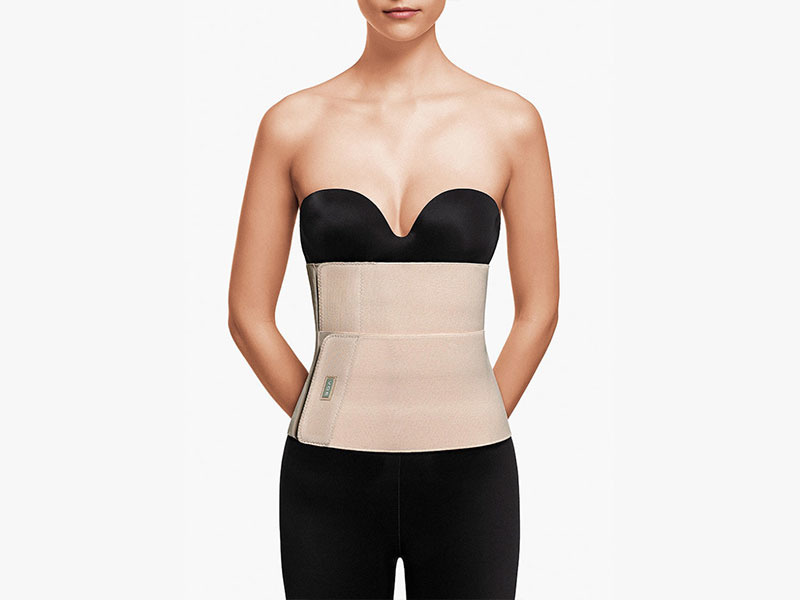 Pas brzuszny z regulacją (2‑częściowy) (kolor beżowy) WYSOKOŚĆ 24 CM